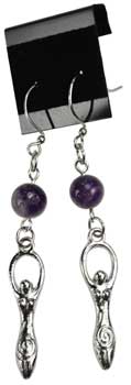 (image for) Amethyst Goddess earrings