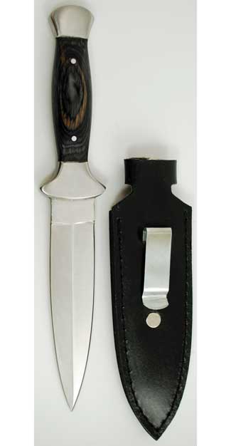 (image for) Black Handled athame 9"