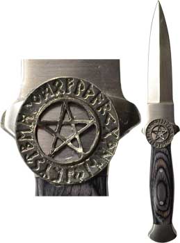 (image for) Rune Pentagram athame