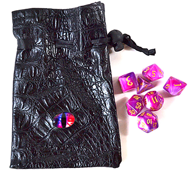 Multi Colored Eye Bag gaming dice (image for) Multi Colored Eye Bag gaming dice