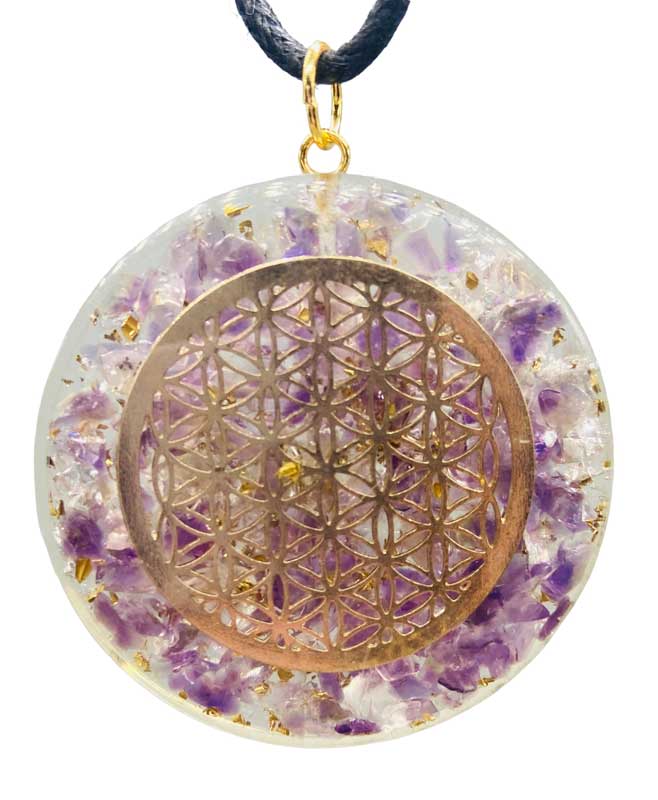 (image for) 1 5/8" Orgone FOL Amethyst & Quartz